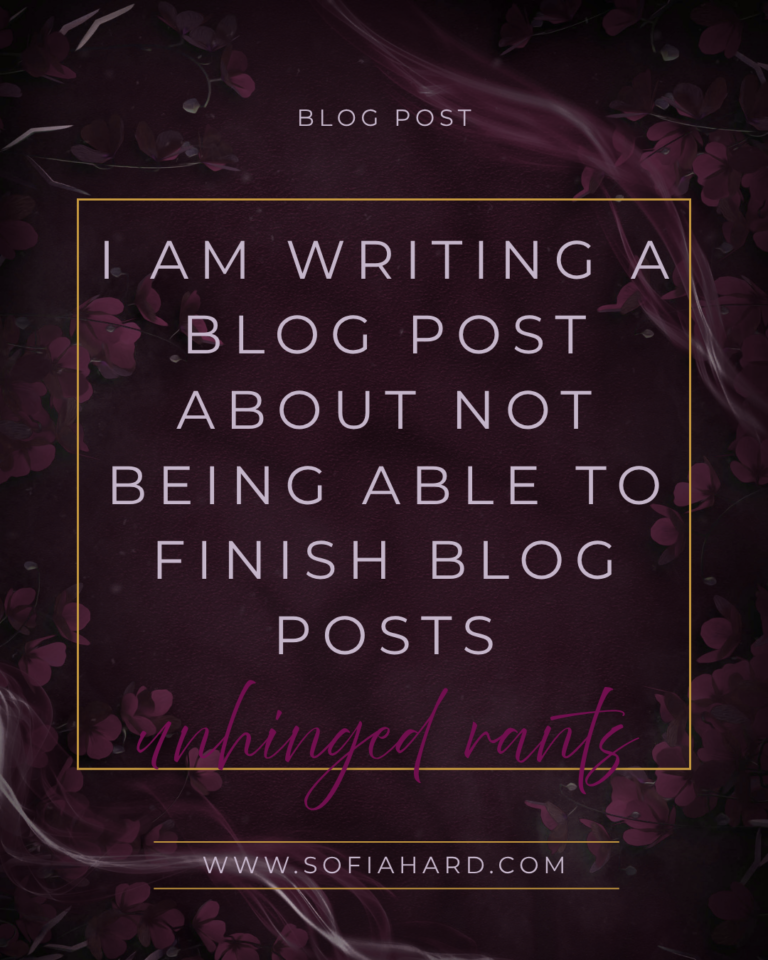 I Am Writing a Blog Post About Not Being Able to Finish Blog Posts
